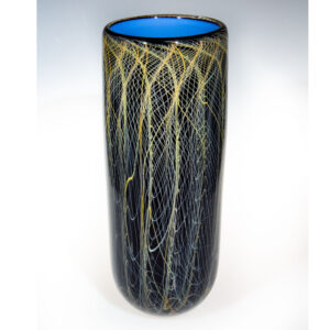 Vortex Vase - Oro and Blue